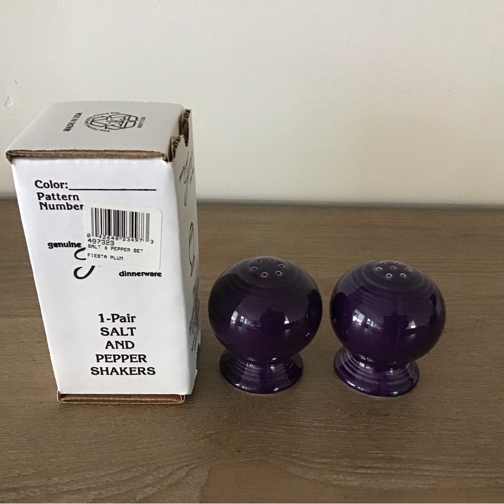 Fiesta Plum Salt & Pepper Shakers - Picture 6 of 7